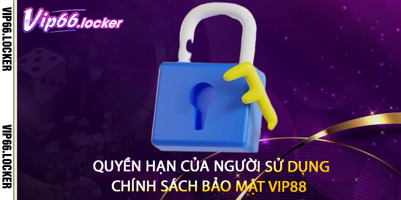 Quyền hạn của người sử dụng chính sách bảo mật VIP88